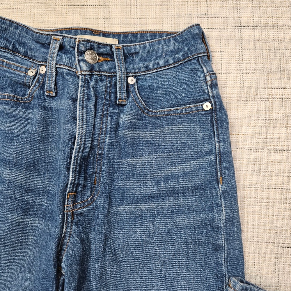 Madewell Curvy Perfect Vintage Straight Jeans Mayfield Wash Womens 23 - Picture 3 of 8